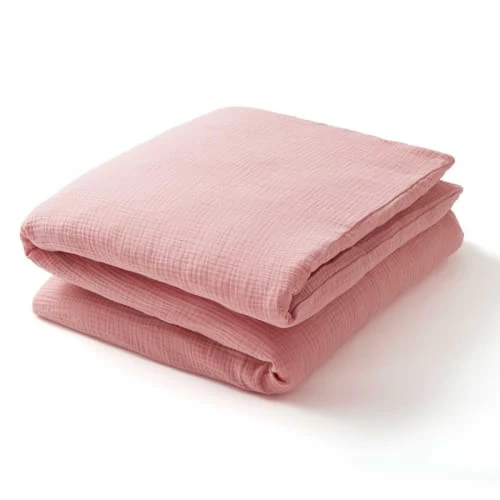 Cocoeko Linge De Lit Bébé Housse De Couette Bébé Rose Thé (100x140cm) 3 Cocoeko Linge De Lit Bébé Housse De Couette Bébé Rose Thé (100x140cm)