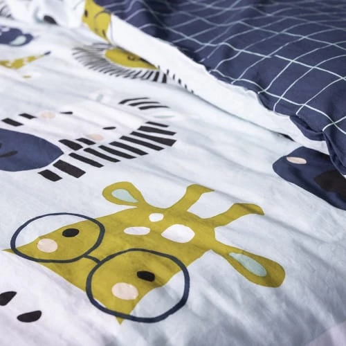 Actome Linge De Lit Enfant Housse De Couette Coton 200x200cm 6 Actome Linge De Lit Enfant Housse De Couette Coton 200x200cm – Image 4