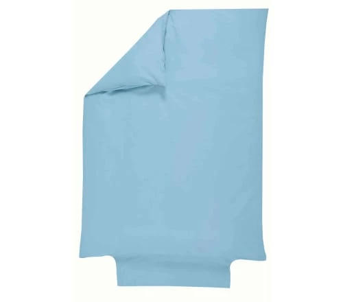 P'tit Basile Linge De Lit Bébé Housse De Couette Coton Bio 80x120 Bleu Ciel 4 P'tit Basile Linge De Lit Bébé Housse De Couette Coton Bio 80x120 Bleu Ciel – Image 2