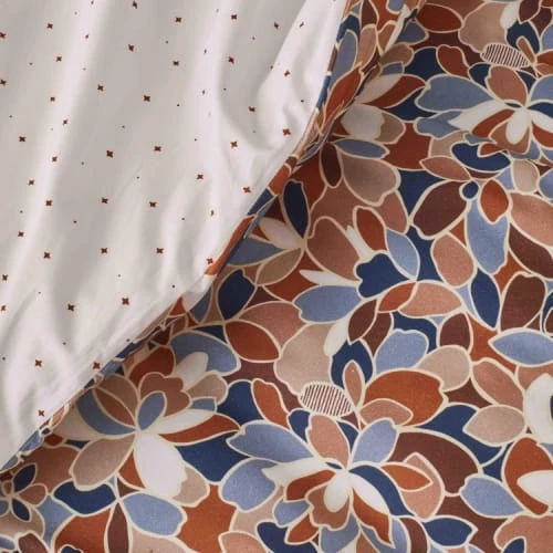 Essix Linge De Lit Enfant Housse De Couette En Percale De Coton Orange Et Bleu 140x200 6 Essix Linge De Lit Enfant Housse De Couette En Percale De Coton Orange Et Bleu 140x200 – Image 4