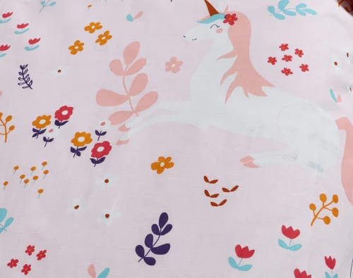 Becquet Linge De Lit Enfant Housse De Couette Enfant Réversible 140x200 Rose En Coton 6 Becquet Linge De Lit Enfant Housse De Couette Enfant Réversible 140x200 Rose En Coton – Image 4