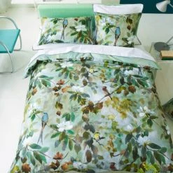 Designers Guild Linge De Lit Enfant Housse De Couette Imprimée En Percale De Coton Bleu