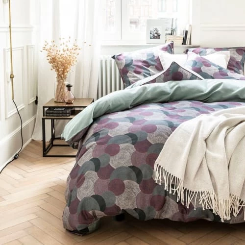 Essix Linge De Lit Enfant Housse De Couette Imprimée En Satin De Coton Violet 140x200 6 Essix Linge De Lit Enfant Housse De Couette Imprimée En Satin De Coton Violet 140x200 – Image 4