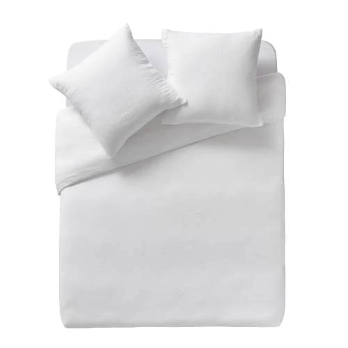 Essix Linge De Lit Enfant Housse De Couette Unie En Coton Blanc 140x200 5 Essix Linge De Lit Enfant Housse De Couette Unie En Coton Blanc 140x200 – Image 3