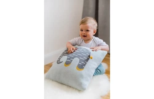 Kindsgut Linge De Lit Enfant Housse De Coussin En Coton Motif éléphant Gris Et Jaune 4 Kindsgut Linge De Lit Enfant Housse De Coussin En Coton Motif éléphant Gris Et Jaune – Image 2