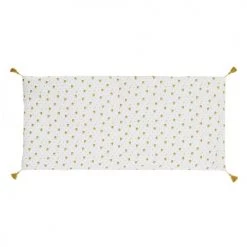 Maisons Du Monde Matelas De Sol Enfant Housse De Matelas De Sol En Coton Bio Blanc, Blanc Et Jaune 60x120