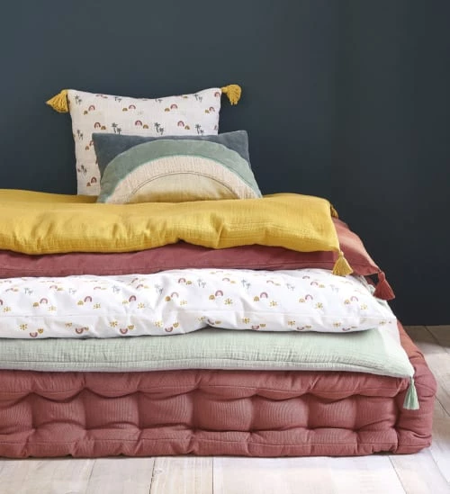 Maisons Du Monde Matelas De Sol Enfant Housse De Matelas De Sol En Gaze De Coton Bio Grise 90x190 6 Maisons Du Monde Matelas De Sol Enfant Housse De Matelas De Sol En Gaze De Coton Bio Grise 90x190 – Image 4