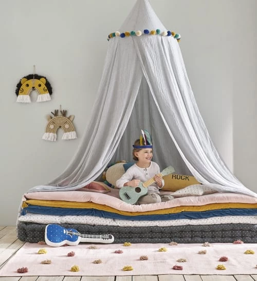 Maisons Du Monde Matelas De Sol Enfant Housse De Matelas De Sol En Gaze De Coton Bio Rose 90x190 5 Maisons Du Monde Matelas De Sol Enfant Housse De Matelas De Sol En Gaze De Coton Bio Rose 90x190 – Image 3