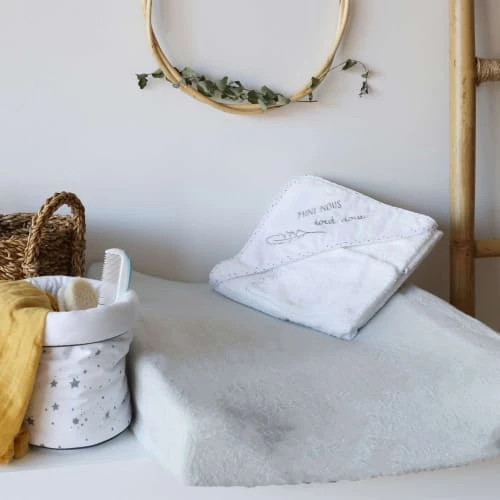 Kinousses Linge De Lit Bébé Housse De Tapis à Langer Bébé Gris Éponge 5 Kinousses Linge De Lit Bébé Housse De Tapis à Langer Bébé Gris Éponge – Image 3