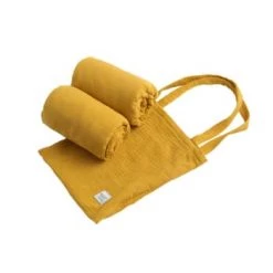 Sauthon Original Linge De Lit Enfant Lot 2 Draps Housse Lit évolutif 140x70cm En Coton Bleu Nuit -Linge de lit bébé Soldes lot 2 draps housse lit evolutif 140x70cm en coton jaune