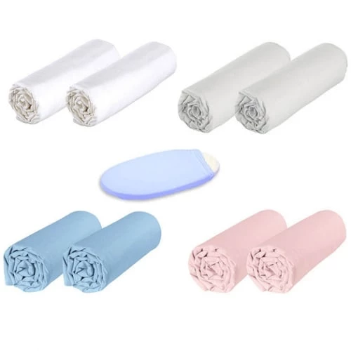 P'tit Basile Linge De Lit Bébé Lot De 2 Draps Housses Coton Bio Pour Berceau Et Couffin Ovale 40x80 B 5 P'tit Basile Linge De Lit Bébé Lot De 2 Draps Housses Coton Bio Pour Berceau Et Couffin Ovale 40x80 B – Image 3