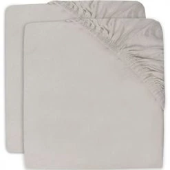 Jollein Linge De Lit Bébé Lot De 2 Draps Housses De Berceau Nougat (40 X 80 Cm)