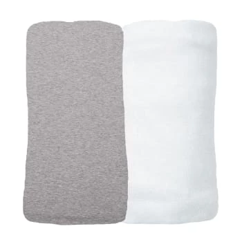 Eveil Et Nature Linge De Lit Bébé Lot De 2 Draps Housses Jersey 40x80 Cm Coton Bio Blanc/Aqua 5 Eveil Et Nature Linge De Lit Bébé Lot De 2 Draps Housses Jersey 40x80 Cm Coton Bio Blanc/Aqua – Image 3