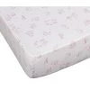 Blanc Avenue Bébé Linge De Lit Bébé Lot De 2 Draps Housses Jersey 60x120 Cm Blanc/rose -Linge de lit bébé Soldes lot de 2 draps housses jersey 60x120 cm blanc rose 1