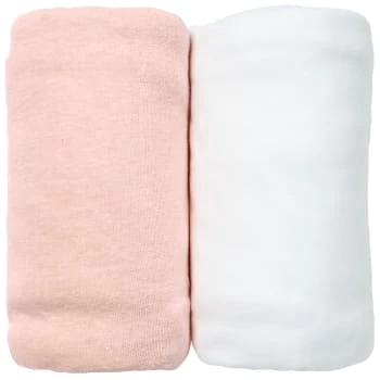 Eveil Et Nature Linge De Lit Bébé Lot De 2 Draps Housses Jersey 60x120 Cm Coton Bio Blanc/Rose 7 Eveil Et Nature Linge De Lit Bébé Lot De 2 Draps Housses Jersey 60x120 Cm Coton Bio Blanc/Rose – Image 5