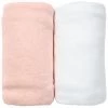 Eveil Et Nature Linge De Lit Bébé Lot De 2 Draps Housses Jersey 60x120 Cm Coton Bio Blanc/Pêche -Linge de lit bébé Soldes lot de 2 draps housses jersey 60x120 cm coton bio blanc peche 5
