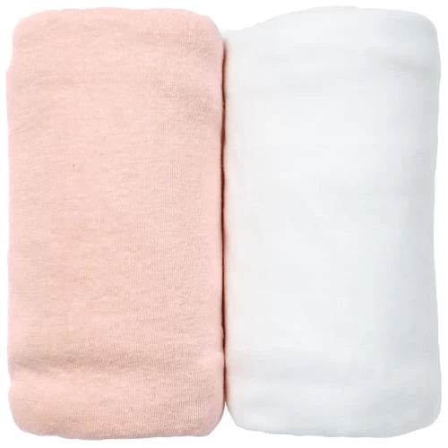 Eveil Et Nature Linge De Lit Bébé Lot De 2 Draps Housses Jersey 70x140 Cm Coton Bio Blanc/ Pêche 3 Eveil Et Nature Linge De Lit Bébé Lot De 2 Draps Housses Jersey 70x140 Cm Coton Bio Blanc/ Pêche
