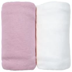 Eveil Et Nature Linge De Lit Bébé Lot De 2 Draps Housses Jersey 70x140 Cm Coton Bio Blanc/Jaune -Linge de lit bébé Soldes lot de 2 draps housses jersey 70x140 cm coton bio blanc rose 8