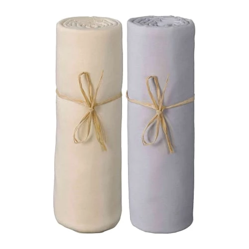 P'tit Basile Linge De Lit Bébé Lot De 2 Draps Housses Jersey Bio écru Et Gris Perle 70x140 3 P'tit Basile Linge De Lit Bébé Lot De 2 Draps Housses Jersey Bio écru Et Gris Perle 70x140
