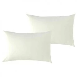 P'tit Basile Linge De Lit Bébé Lot De 2 Taies D'oreiller Coton Bio écru 40x60