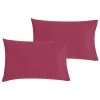 P'tit Basile Linge De Lit Bébé Lot De 2 Taies D'oreiller Coton Bio Lie De Vin 40x60 -Linge de lit bébé Soldes lot de 2 taies d oreiller coton bio lie de vin 40x60 1