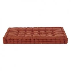Maisons Du Monde Matelas De Sol Enfant Matelas Capitonné En Coton Terracotta 60x120
