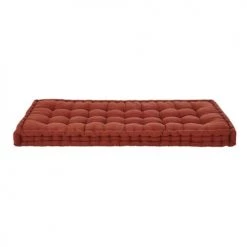 Maisons Du Monde Matelas De Sol Enfant Matelas Capitonné En Coton Terracotta 90x190
