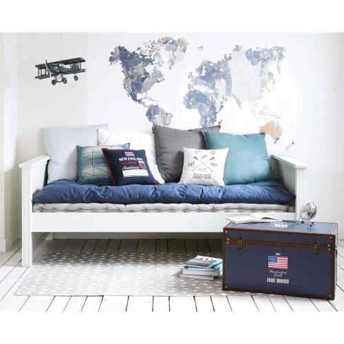 Maisons Du Monde Matelas De Sol Enfant Matelas De Sol En Coton Bleu 90x190 7 Maisons Du Monde Matelas De Sol Enfant Matelas De Sol En Coton Bleu 90x190 – Image 5