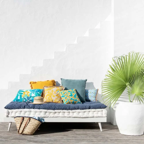 Maisons Du Monde Matelas De Sol Enfant Matelas De Sol En Coton Bleu 90x190 4 Maisons Du Monde Matelas De Sol Enfant Matelas De Sol En Coton Bleu 90x190 – Image 2