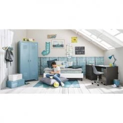 Maisons Du Monde Matelas De Sol Enfant Matelas De Sol En Coton Gris 90x190 -Linge de lit bébé Soldes matelas de sol en coton gris 90x190 1000 15 40 156619 4