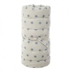 Linge de lit bébé Soldes -Linge de lit bébé Soldes matelas de sol gris motifs etoiles 60x120cm 1