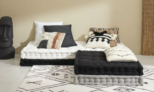 Maisons Du Monde Matelas De Sol Enfant Matelas En Coton Gris Anthracite 90x190 6 Maisons Du Monde Matelas De Sol Enfant Matelas En Coton Gris Anthracite 90x190 – Image 4