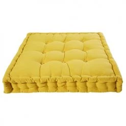 Maisons Du Monde Matelas De Sol Enfant Matelas En Coton Moutarde 90x90cm