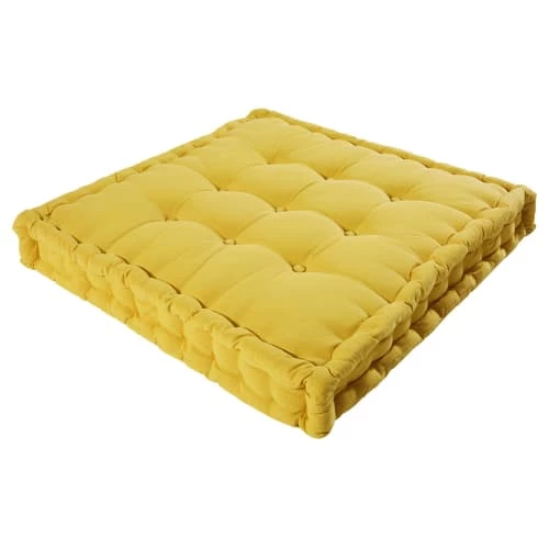 Maisons Du Monde Matelas De Sol Enfant Matelas En Coton Moutarde 90x90cm 4 Maisons Du Monde Matelas De Sol Enfant Matelas En Coton Moutarde 90x90cm – Image 2