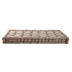 Maisons Du Monde Matelas De Sol Enfant Matelas Enfant En Coton Capitonné Rose 60x120 -Linge de lit bébé Soldes matelas enfant en coton capitonne taupe 60x120 1000 14 27 193219 1 1
