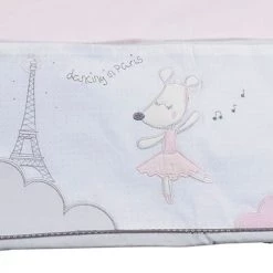 Sauthon Linge De Lit Enfant Parure De Lit Bébé 190x140cm Et Taie En Coton Rose -Linge de lit bébé Soldes parure de lit bebe 190x140cm et taie en coton rose 5