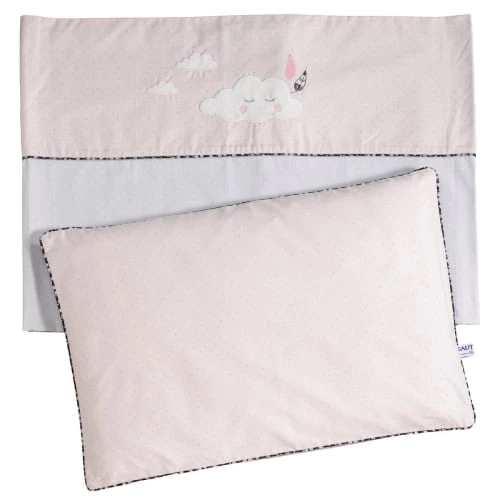 Sauthon Linge De Lit Enfant Parure De Lit Bébé 190x140cm Et Taie En Coton Rose 3 Sauthon Linge De Lit Enfant Parure De Lit Bébé 190x140cm Et Taie En Coton Rose