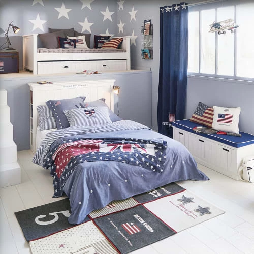 Maisons Du Monde Linge De Lit Enfant Parure De Lit Chambray En Coton Bleu 220x240 7 Maisons Du Monde Linge De Lit Enfant Parure De Lit Chambray En Coton Bleu 220x240 – Image 5