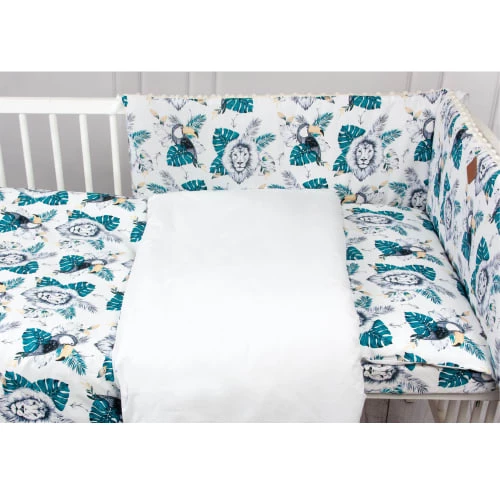 Sevira Kids Linge De Lit Bébé Parure De Lit (couette Et Oreiller) Bébé En Coton - SAVANA 90x120cm 4 Sevira Kids Linge De Lit Bébé Parure De Lit (couette Et Oreiller) Bébé En Coton - SAVANA 90x120cm – Image 2