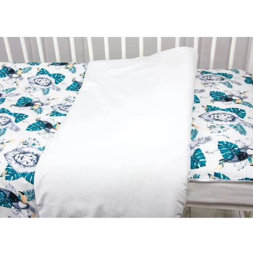 Sevira Kids Linge De Lit Bébé Parure De Lit (couette Et Oreiller) Bébé En Coton - SAVANA 90x120cm 7 Sevira Kids Linge De Lit Bébé Parure De Lit (couette Et Oreiller) Bébé En Coton - SAVANA 90x120cm – Image 5