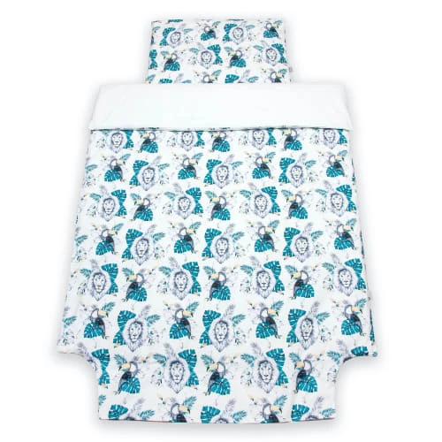 Sevira Kids Linge De Lit Bébé Parure De Lit (couette Et Oreiller) Bébé En Coton - SAVANA 90x120cm 3 Sevira Kids Linge De Lit Bébé Parure De Lit (couette Et Oreiller) Bébé En Coton - SAVANA 90x120cm