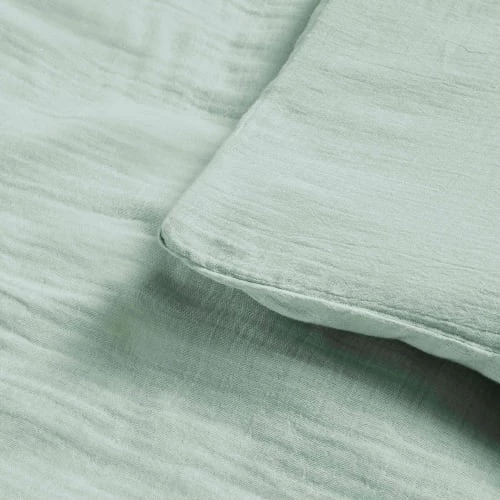 Baby Fox Linge De Lit Bébé Parure De Lit Double Gaze De Coton Bio Emeraude 100x140cm 5 Baby Fox Linge De Lit Bébé Parure De Lit Double Gaze De Coton Bio Emeraude 100x140cm – Image 3