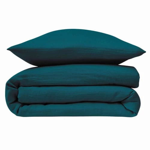 Baby Fox Linge De Lit Bébé Parure De Lit Double Gaze De Coton Bio Vert 100x140cm 4 Baby Fox Linge De Lit Bébé Parure De Lit Double Gaze De Coton Bio Vert 100x140cm – Image 2