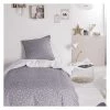 Today Linge De Lit Enfant Parure De Lit En Coton Gris 140x190 Cm -Linge de lit bébé Soldes parure de lit en coton gris 140x190 cm