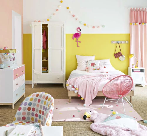 Maisons Du Monde Linge De Lit Enfant Parure De Lit En Coton Gris Et Rose 220x240 6 Maisons Du Monde Linge De Lit Enfant Parure De Lit En Coton Gris Et Rose 220x240 – Image 4