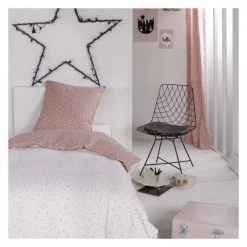 Today Linge De Lit Enfant Parure De Lit En Coton Rose 140x190 Cm