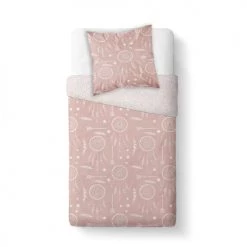 Today Linge De Lit Enfant Parure De Lit En Coton Rose 140x200 Cm