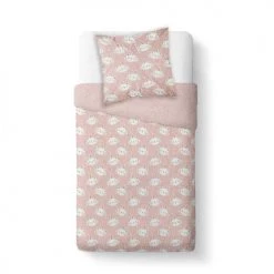 Today Linge De Lit Enfant Parure De Lit En Coton Rose 140x200 Cm