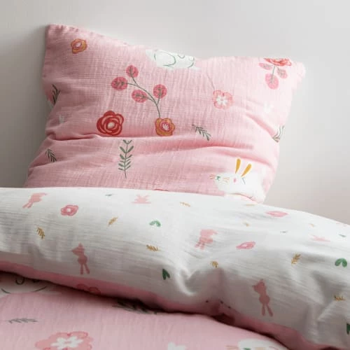 Matt & Rose Linge De Lit Enfant Parure De Lit En Gaze De Coton Imprimée 140x200 Cm 4 Matt & Rose Linge De Lit Enfant Parure De Lit En Gaze De Coton Imprimée 140x200 Cm – Image 2
