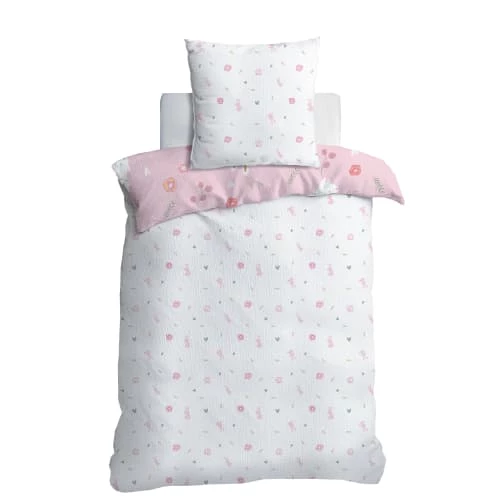 Matt & Rose Linge De Lit Enfant Parure De Lit En Gaze De Coton Imprimée 140x200 Cm 7 Matt & Rose Linge De Lit Enfant Parure De Lit En Gaze De Coton Imprimée 140x200 Cm – Image 5